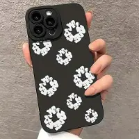 Mtp Products iPhone 15 Pro Max TPU-skal i bomullskrans - Svart