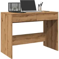 vidaXL Skrivbord artisan ek 101x50x76,5 cm konstruerat trä