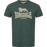 Lonsdale T-shirt 'St. Erney' kräm / mörkgrön