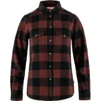 Fjällräven Women's Övik Heavy Flannel Shirt Dark Navy-Maroon