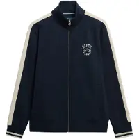Superdry för män. M2014282A Athletic Club Track marinblå sweatshirt (M), Casual, Deportivo, Bomull, Marino