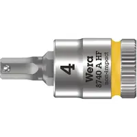 Wera 8740 A 05003333001 Inner-sexkantig Hylsnyckel-bitsinsats Låsfunktion 4 mm 1/4 4 mm 1/4