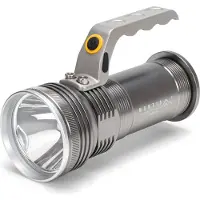 Montis+ Aluminiowa reczna latarka akumulatorowa LED MT154, Ficklampa, Grå, Gjuten aluminium, Knappar, LED, 5 W