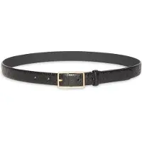 Calvin Klein Emblem Logo Rectangle Buckle Belt