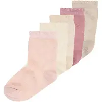 Minymo Sockor beige / kräm / ljusbeige / rosa / magenta