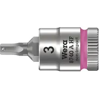 Wera 8740 A 05003332001 Inner-sexkantig Hylsnyckel-bitsinsats Låsfunktion 3 mm 3 mm 1/4