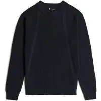 G-Star Structure Ribbed Knit Pullover - Dark blue - Men