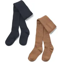 Wheat Strumpbyxor - 2-pack - Ull - Noos - Marinblå - - 62/68 - Strumpbyxor