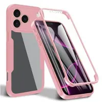 Mtp Products iPhone 17 Pro 360 Skydds Skal - Rosa / Klar
