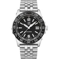 Luminox Pacific Diver Ripple Rostfritt stål Black Dial Quartz XS.3122M.1 200M herrklocka svart