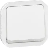 Legrand NOWE PLEXO 55 dubbelpolig brytare/mekanism 10 AX - 250V AC vit 069627L
