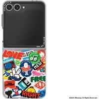 Samsung Galaxy Z Flip6 och Flip7 FE Sticky Monster Lab Stickers Slim Impression Case Green