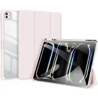 DUX iPad Pro 13 (2024) Toby Tri-Fold Smart Foliofodral - Ljusrosa