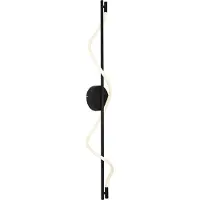 QAZQA Modern vägglampa svart inkl. LED 3-stegs dimbar - Twirl