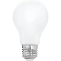 Eglo - LED-glödlampa med filament - form: A60 - E27 - 12 W (motsvarande 100 W) - klass E - varmt vitt ljus - 2700 K - mjölkvit