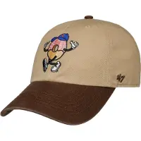 47 Brand Mlb New York Mets Khaki Cartoon Icon Clean Up Keps