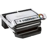 Tefal Kontaktgrill - - NEU GC705D - Rostfritt stål - Non-stick tallrikar - Svart