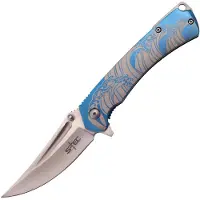 S-TEC Framelock A/O Blue
