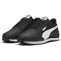 Puma Låg sneaker 'Runner V4' svart / vit