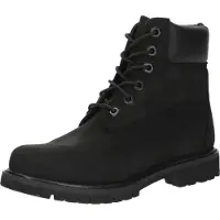Timberland för kvinnor. TB18658A0011 Läderstövlar 6 tum svart (41.5 W), Hud, Karta, Nyckelband, Casual