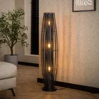 Zijlstra Golvlampa Dublindo, Svart, Vardagsrum / matsal, Metall, Golvlampa