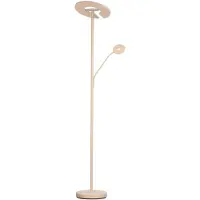 FISCHER&HONSEL GMBH LED uplight golvlampa Dent, dimbar, Creme / bärnsten, Vardagsrum / matsal, Metall, Modern, LED-golvlampa