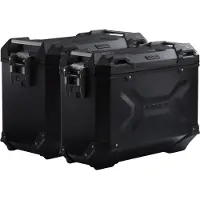 SW-Motech TRAX ADV aluminiumkoffert-system 45/37L R1200GS/ADV. SVART sort