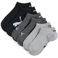 Puma Ankelstrumpor - 3-pack - Svart/Grå - - 27/30 - Strumpor