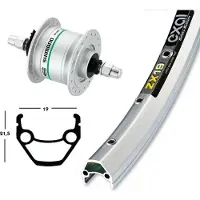 Exal Zx19 Dynamo Shimano Dh3n31 Framhjul