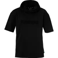 Kempa Black & White Hooded T-shirt Med Korta ärmar