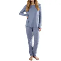 Tom Tailor Pyjamas ljusblå / vit