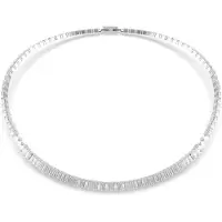 Swarovski Halsband 'Matrix' silver / transparent