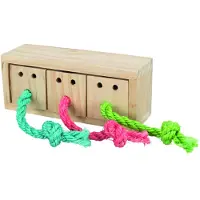 Trixie Wooden Snack Cube Brown 16 cm