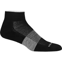 Icebreaker Multisport Light Mini - Merinostrumpor - Herr Black / Snow / Metro Heather M (42-44)