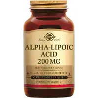 Solgar , Alfa Lipoinsyra, 200 mg, 50 Vegetabiliska kapslar