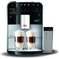Melitta CAFFEO Barista T Smart F83/0-101 - Automatisk kaffekokare med mjölkskummare - 15 bar - silver/svart
