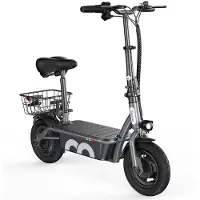 IScooter F2 City Convenient Folding Electric Scooter With Seat 500W 36V7.8AH Battery EScooter With 10 inch Road Tire Outdoor Commuting EScooter