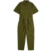 G-Star för kvinnor. D26923-D388-C793 Armégrön jumpsuit (L), Casual, Bomull, Kort ärm