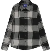 Only & Sons Junior Skjorta 'OSJGUDMUND' ljusgrå / gråmelerad / svart