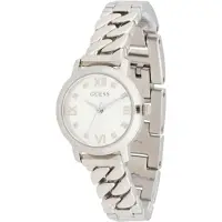 GUESS Analog klocka 'BEJEWELED' silver