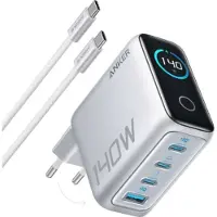 Anker laddare med 4-portars USB-C-kabel, 140 W | B2697G41