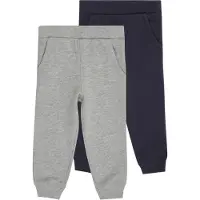 Minymo Sweatpants - 2-pack - Dark Marinblå - - 56 - Sweatpants