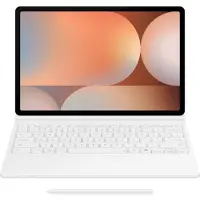 Samsung Galaxy Tab S9+ | S9+ FE | S10 + Book Cover Keyboard — AI Key White
