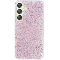 Mtp Products Samsung Galaxy S24+ Glitter Flakes TPU-skal - Rosa