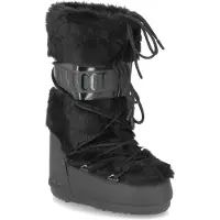 Moon Boot för kvinnor. 80D1408900 Icon Faux Fur Boots svart (42/44), Karta, Ingen, Casual, Snö