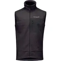 Norrøna - Vandringskläder - Trollveggen Warm3 Vest M Phantom för Unisex - Storlek L - Svart