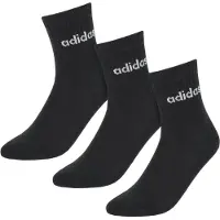 Adidas Sportsockor 'Linear Crew Cushioned 3 Pairs' svart / vit