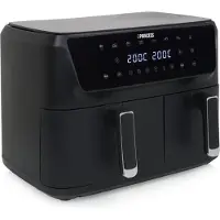 Princess 01.182470.01.001 Varmluftsfritös 11 l 2700 W LCD-display, Non-stick-beläggning, BPA-fri Svart