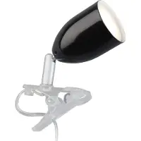 Brilliant Klämlampa LEO, Svart, Vardagsrum / matsal, Metall, Ungt boande, Klämlampa