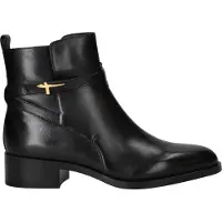 Tamaris Ankelboots 'Damen Stiefelette 1-25321-43-001 Echt Leder in schwarz' svart